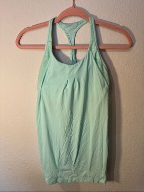 Lululemon Mint Green Racerback Tank Top size 6